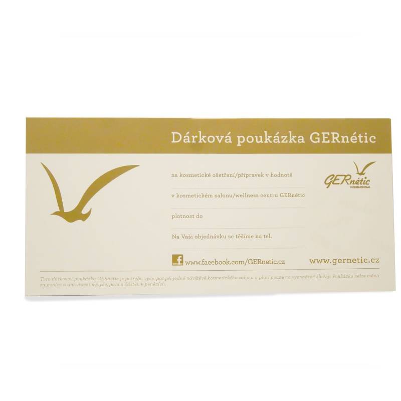 Dárková poukázka GERnétic 1800kč
